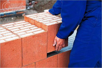Cum de a pune keramoblocuri - instalarea blocului ceramic de mâini proprii