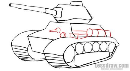 Як намалювати танк поетапно, ❤lessdraw❤