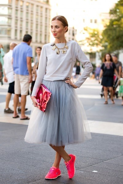 Cum sa poarte o fusta de tul - blog de moda