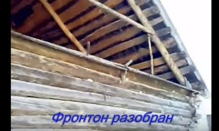 Cum de a schimba singură coroana de sus a unei case din lemn