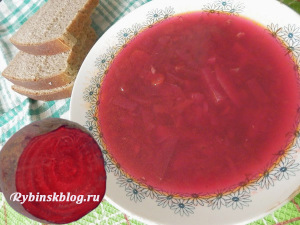 Cum să gătești un borsch roșu cu sfecla, Rybinsk
