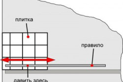 Hogyan ragasztó csempe gipszkarton szóló átlósan vrazbezhku