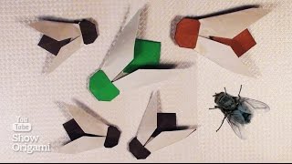 Cum sa faci o musca din origami - origami din hartie