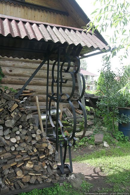 Cum se face o grămadă de lemn din metal