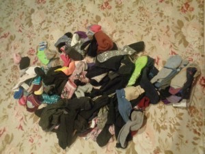 Hogyan lehet hajtani és tárolja zokni, blog feleségek Nata Degtyareva
