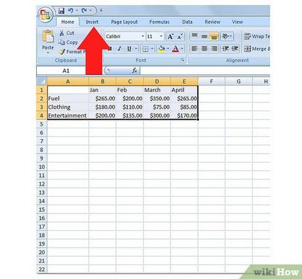 Cum se creează o diagramă în Microsoft Excel 2007 pentru windows os