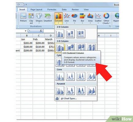 Cum se creează o diagramă în Microsoft Excel 2007 pentru windows os