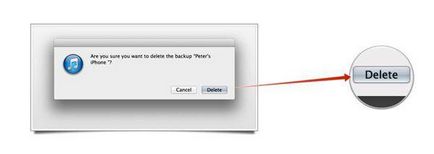 Cum se elimină copii de rezervă itunes