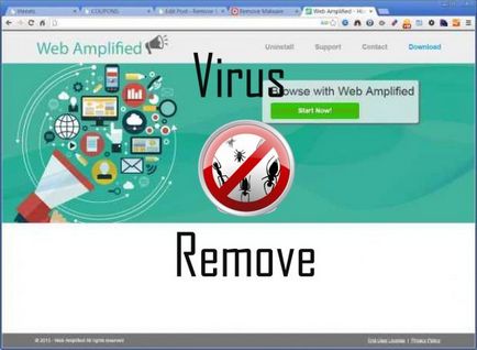 Як видалити web amplified, швидка видалення вірусів