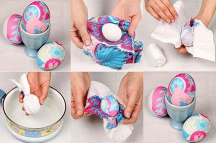 Как да се украсяват великденски яйца от негова снимка ръце