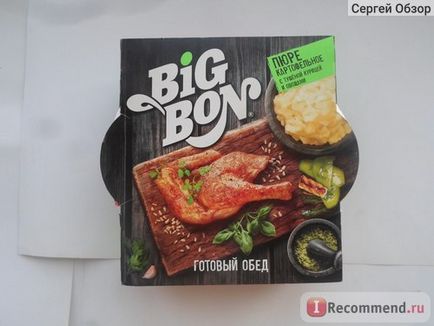 Картопляне пюре big bon з тушкованою куркою і овочами - «це не жарт, ми зустрілися в маршрутці!