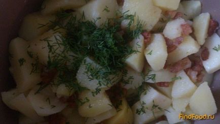 Картопля зі шкварками рецепт з фото