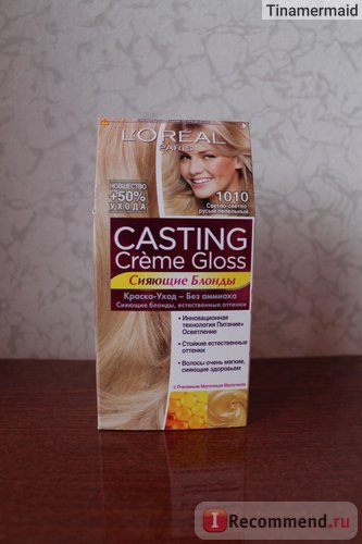 hajfesték L'Oréal casting creme gloss - «tökéletes szőke otthon! ez tényleg