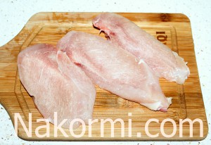 Csirkemell sült zöldségekkel, fóliás a sütőben recept egy fotó
