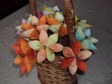 Kusudama pentru planurile de flori pentru începători, foto