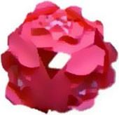 Kusudama Rose - schemă de asamblare a origami prin pași