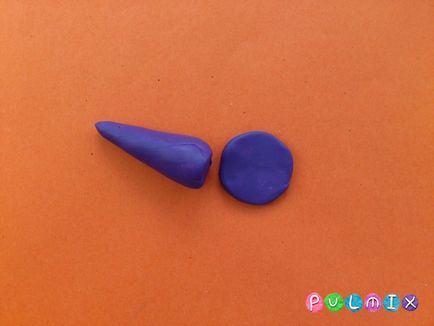 O sculptură a unei fantome pe Halloween de la plastilină în etape (Halloween) Modelarea unei fantome pe Halloween de la plastilină în etape