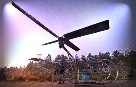 Repülő egy házi helikopter saját kezűleg