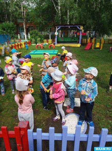 Літній розвага «кішка в гостях у хлопців» для дітей молодшої групи