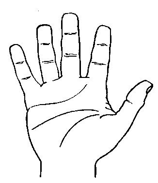Dragoste și tipuri de mâini în elemente (elemente din metal)