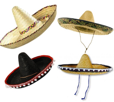 Mexican pălării sombrero