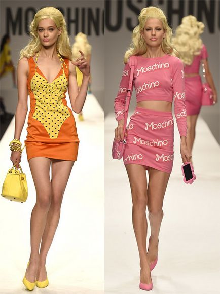 Moschino tavaszi-nyári 2015 - fotó kollekcióban a stílus Barbie