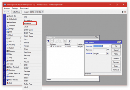 Configurarea mikrotik