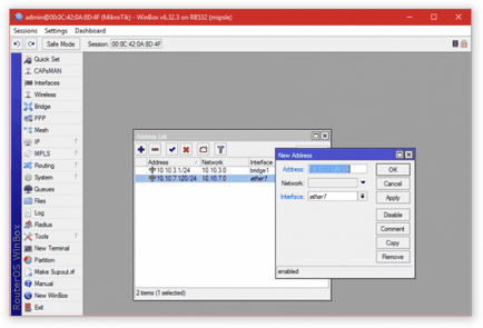 Configurarea mikrotik