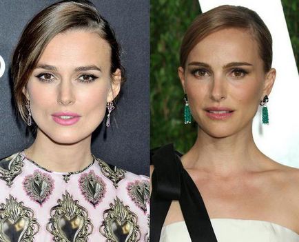 Natalie Portman și actrițele Kira Knightley - gemeni