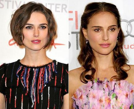 Natalie Portman și actrițele Kira Knightley - gemeni