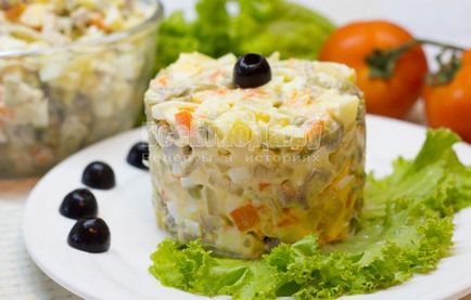 Незвичайний салат олів'є по-італійськи з яблуками і оливками - рецепт з покроковими фото, всі страви