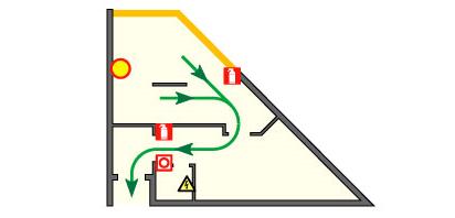 Plan de evacuare generală - plan de evacuare ru - sisteme de evacuare fotoluminiscente