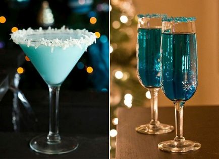 Оформлення напоїв та коктейлів на новий рік і різдво