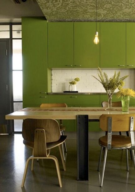 Olive szín modern élet, a luxus és kényelem