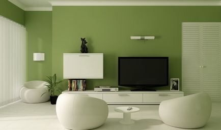 Оливковий колір в сучасному житло, розкіш і затишок