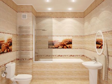 A panelek a fürdőszobában, hogyan kell kiválasztani, csempézés ajánlások