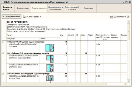 Imprimarea sarcinilor de producție, gestionarea producției personalizate