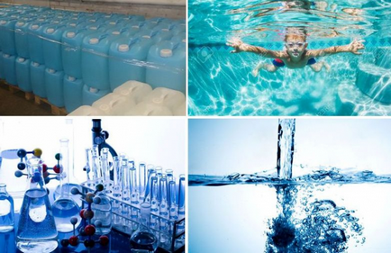 Peroxidul de hidrogen pentru piscină