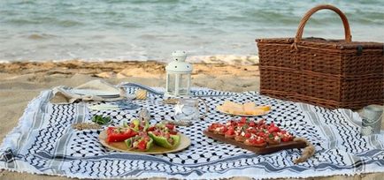 A piknik a tengerparton, a világ eseményeit