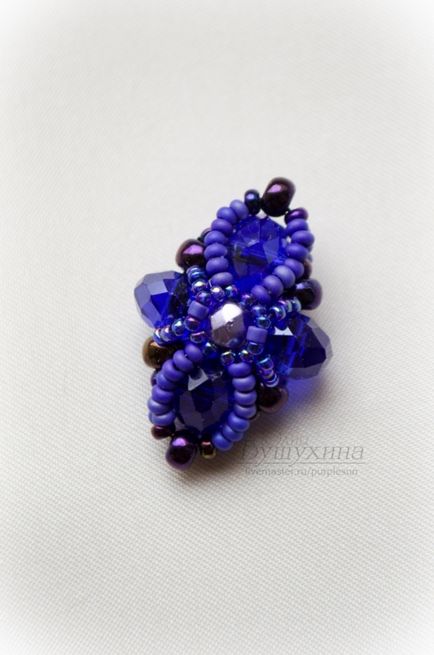 Szövött bead - Fleur-de-lis (ellenkező vége a kereszt) Szövött bead - Fleur-de-lis