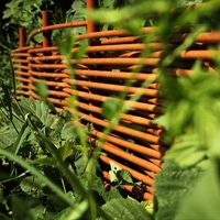Garduri de lemn împăturite ale înțelepciunii dispozitivului, design de gard viu