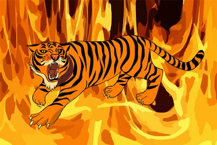 Чому у тигра смугаста шкура (в'єтнамська казка), чому у тигра смугаста шкура казки про