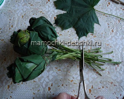 Artizanat din frunze de master-class, fotografie, educația copiilor, sănătatea copiilor, sarcina și nașterea