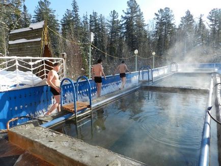 Szibériában - dzelindskie forrásból - termál források az északi Bajkál régió (Észak) Szibériában - dzelindskie forrásból - termál források az északi Bajkál