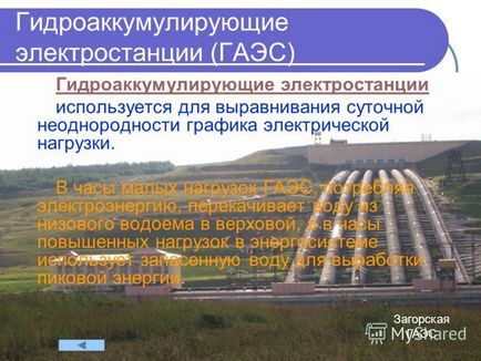 Előadás a témában vízerőmű (HPP) Oroszország
