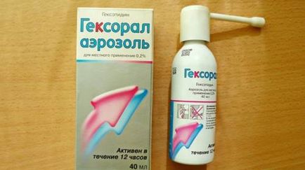 Utilizarea hexoralului în spray-ul anginei, soluție și tablete