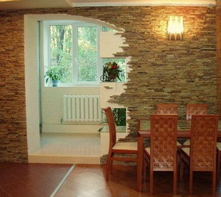 Csatlakozás a loggia a szobában fotók, videó (melléklet) Csatlakozás a loggia a szobában fotók, videó