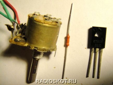 Feszültség szabályozó egy tranzisztor (tranzisztor) Feszültség szabályozó egy tranzisztor