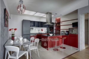 Repararea unui apartament cu un proiect de design în Marfino