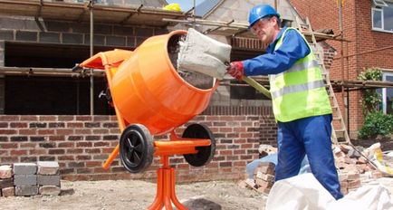 Recept megfelelő előkészítése a beton mixer - alkatrészek és keverési technológia